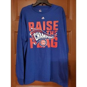 Chicago Cubs Majestic 2016 National League Champions Locker Room Long Sleeve XL